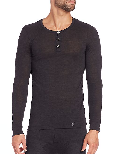 Hanro - Wool & Silk Henley Tee