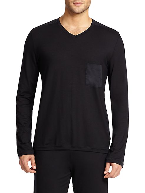 Hanro - Harrison Long Sleeve V-Neck Tee