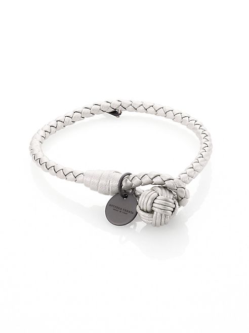 Bottega Veneta - Intrecciato Leather Thin Wrap Bracelet