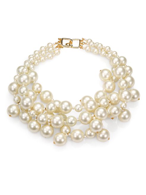 Kenneth Jay Lane - Faux Pearl Multi-Strand Necklace