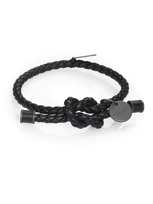 Bottega Veneta - Intrecciato Knotted Leather Bracelet