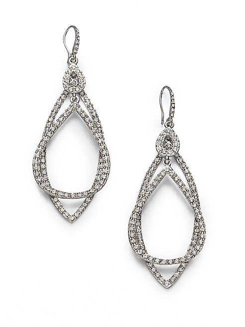 ABS by Allen Schwartz Jewelry - Pavé Double Loop Earrings