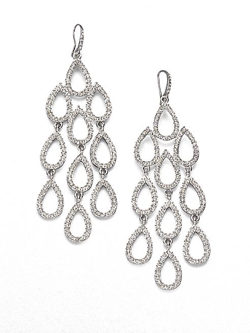 ABS by Allen Schwartz Jewelry - Pavé Chandelier Earrings