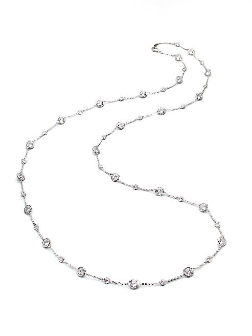 Adriana Orsini - Stationed Bezel-Set Necklace