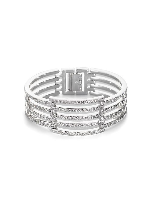 Adriana Orsini - Open Pavé Bracelet