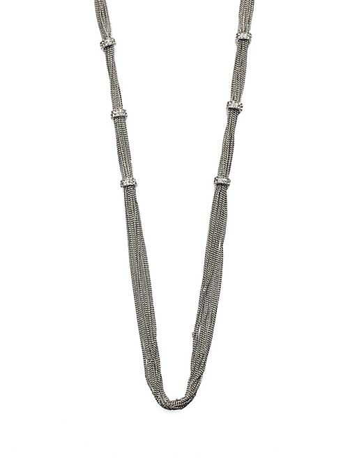 ABS by Allen Schwartz Jewelry - Pavé Rondelle Link Chain Necklace