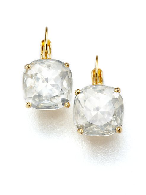 Kate Spade New York - Faceted Square Drop Earrings/Clear