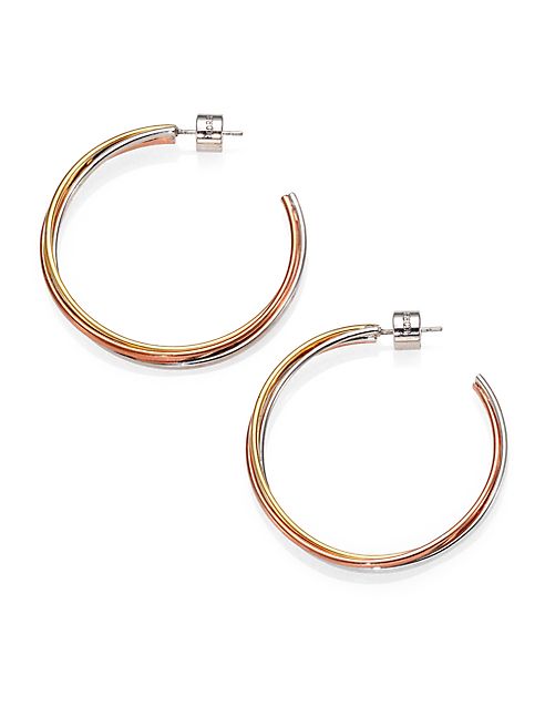 Michael Kors - Tricolor Twisted Hoop Earrings/1.5