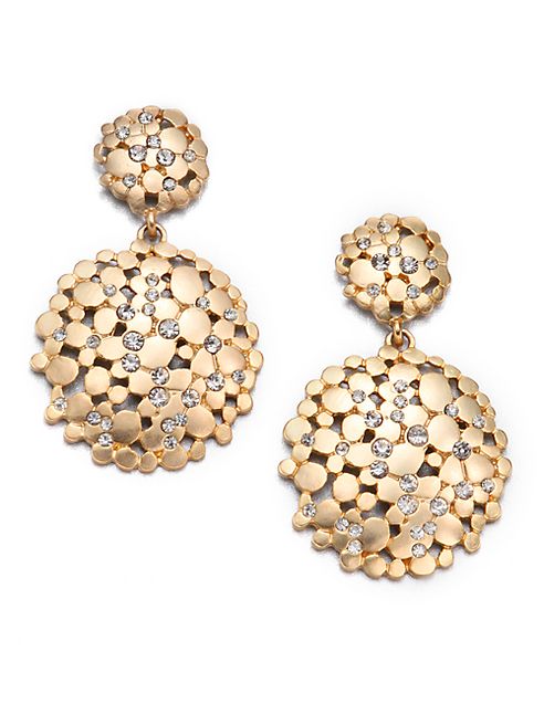 ABS by Allen Schwartz Jewelry - Pavé Double Drop Earrings