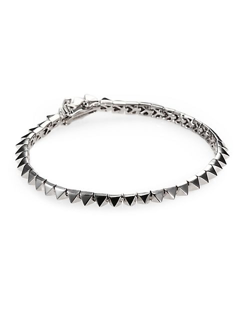 Eddie Borgo - Pyramid Tennis Bracelet/Silvertone