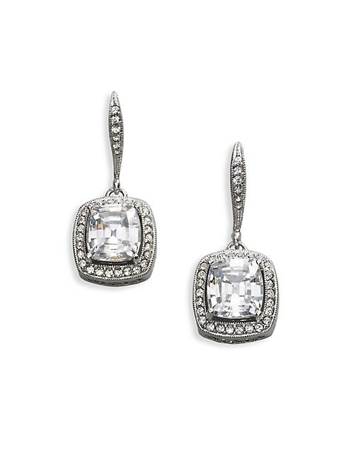 Adriana Orsini - Framed Cushion Drop Earrings