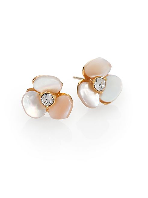 Kate Spade New York - Disco Pansy Mother-of-Pearl Mini Stud Earrings