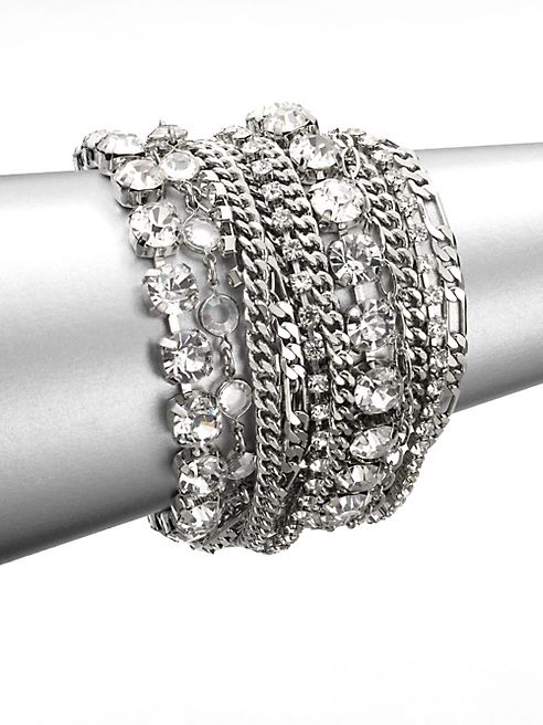 ABS by Allen Schwartz Jewelry - Multi-Row Link Chain Bracelet