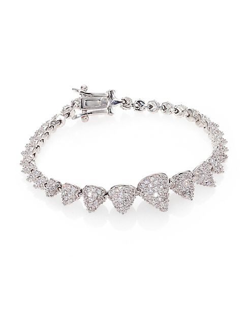 Eddie Borgo - Pavé Crystal Graduated Mini Cone Bracelet