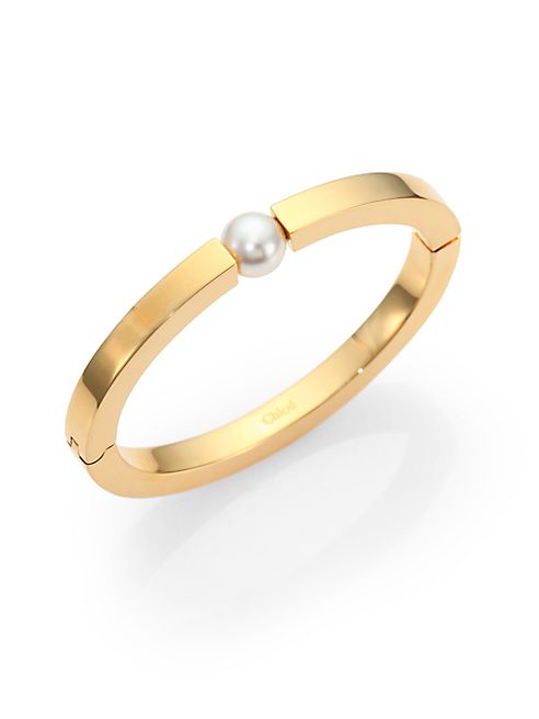 Chloé - Darcey Faux Pearl Bangle Bracelet