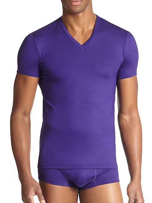 DSQUARED2 - Slim Fit Jersey V-Neck Tee