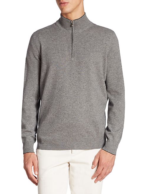 Brunello Cucinelli - Quarter-Zip Cashmere Sweater