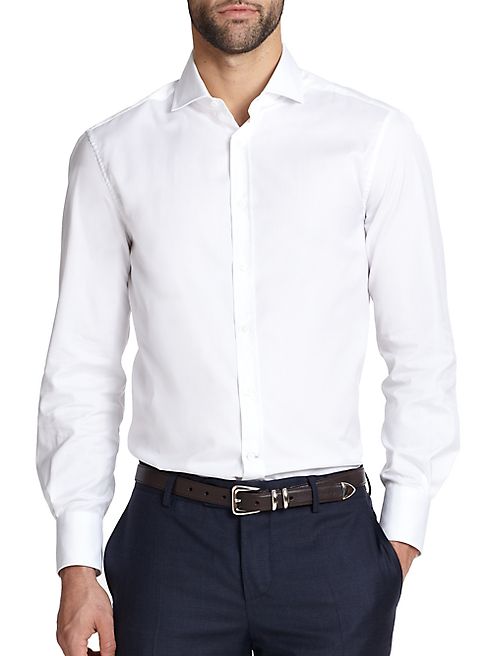 Brunello Cucinelli - Slim-Fit Cotton Button-Down Shirt