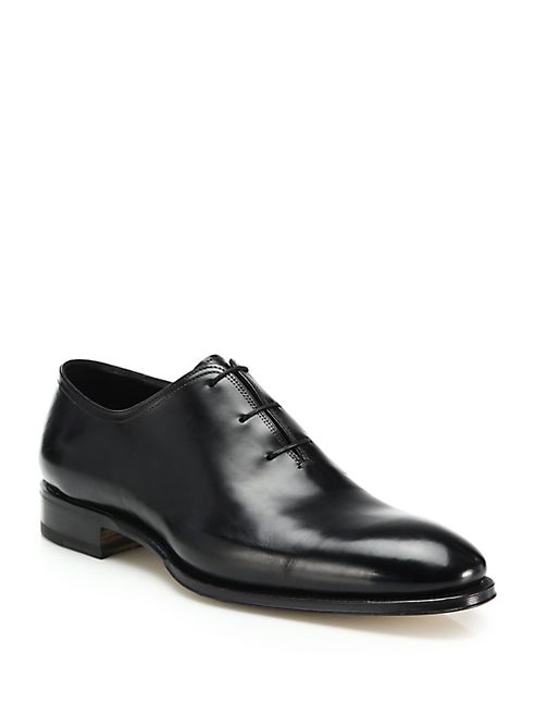 Santoni - Clean Leather Oxfords