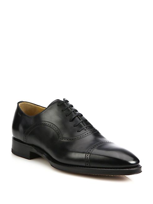 Bally - Scribe Leather Cap Toe Oxford Shoes