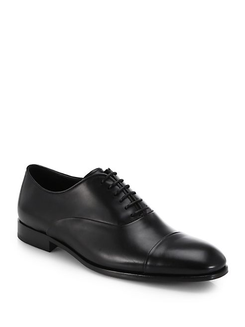 Giorgio Armani - Leather Captoe Oxfords