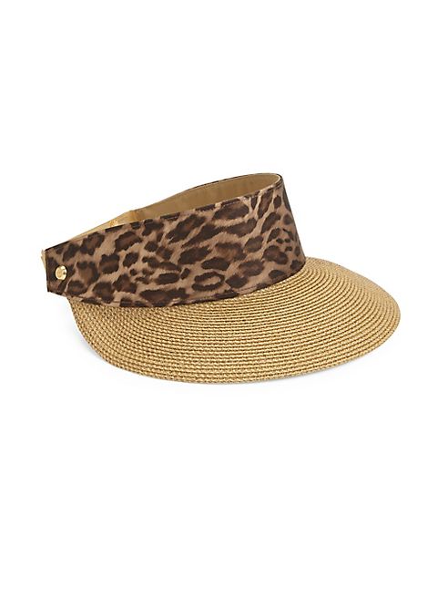 Eric Javits - Leopard-Print Visor