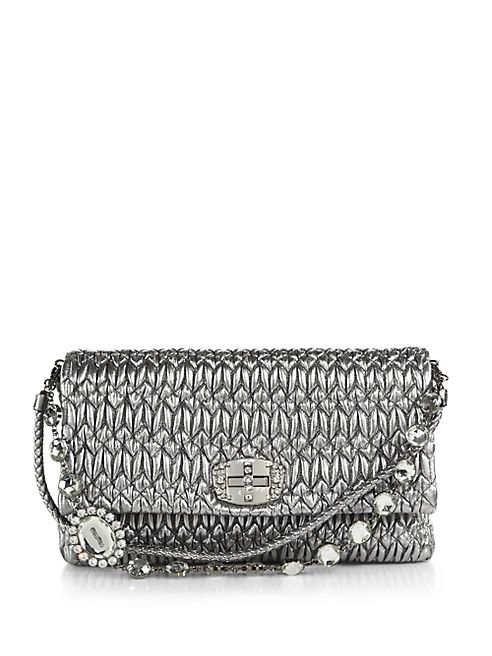 Miu Miu - Crystal Stage Large Quilted Shoulder Bag