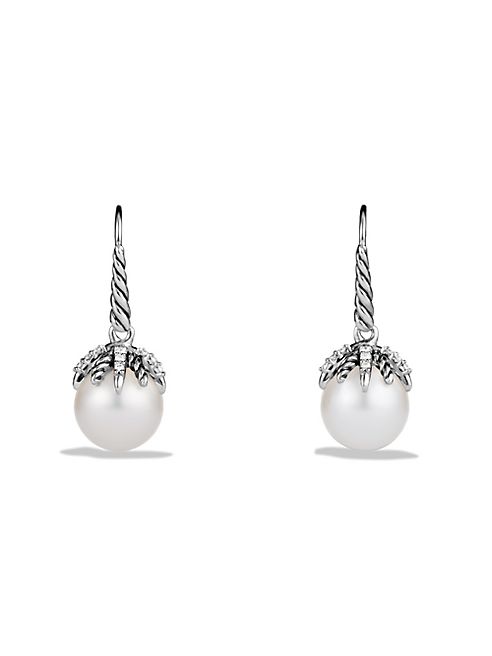 David Yurman - Starburst Earrings with Pearls and Diamonds