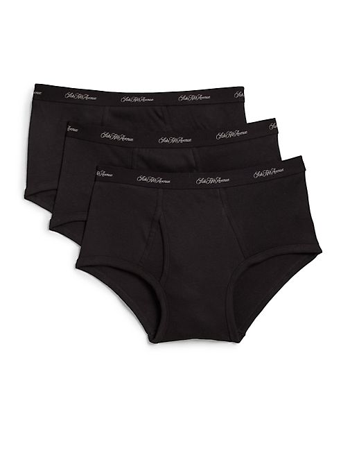 Saks Fifth Avenue Collection - Supima Cotton Briefs, 3-Pack