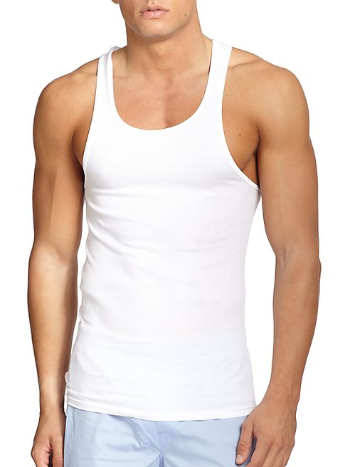 Saks Fifth Avenue Collection - Ribbed Sleeveless Tank/3-Pack