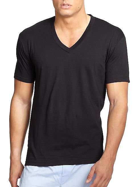 Saks Fifth Avenue Collection - V-Neck Tee, 3-Pack