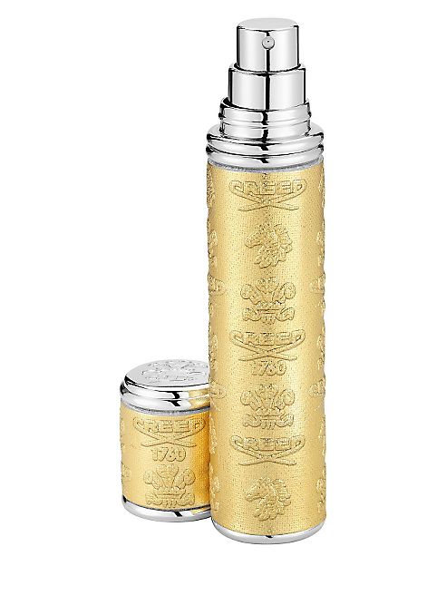 Creed - Refillable Embossed Metallic Leather & Silvertone Atomizer