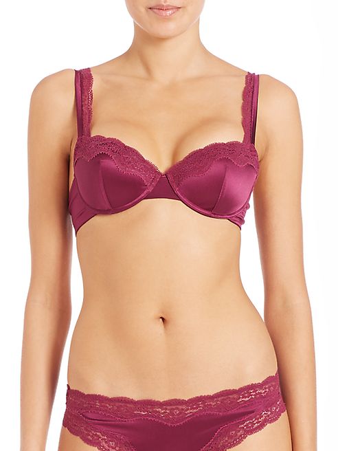 Stella McCartney - Clara Whispering Silk-Blend Balconette Bra