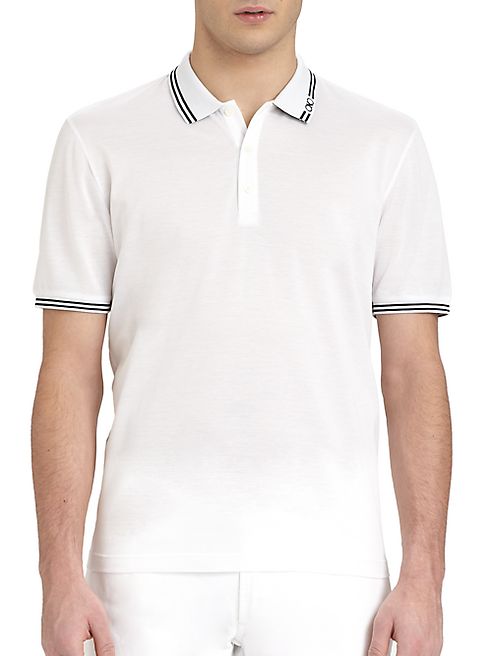 Salvatore Ferragamo - Striped Polo