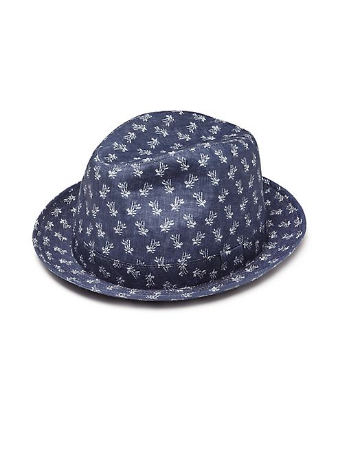 Saks Fifth Avenue Collection - Printed Denim Fedora