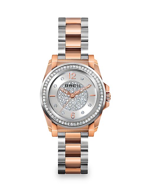 Breil - Manta Two-Tone Stainless Steel & Crystal Bracelet Watch