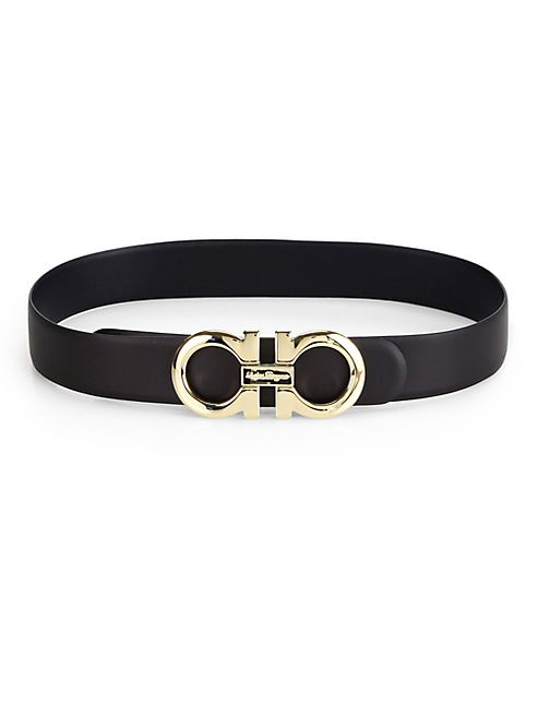 Salvatore Ferragamo - Gancini Large Reversible Leather Belt