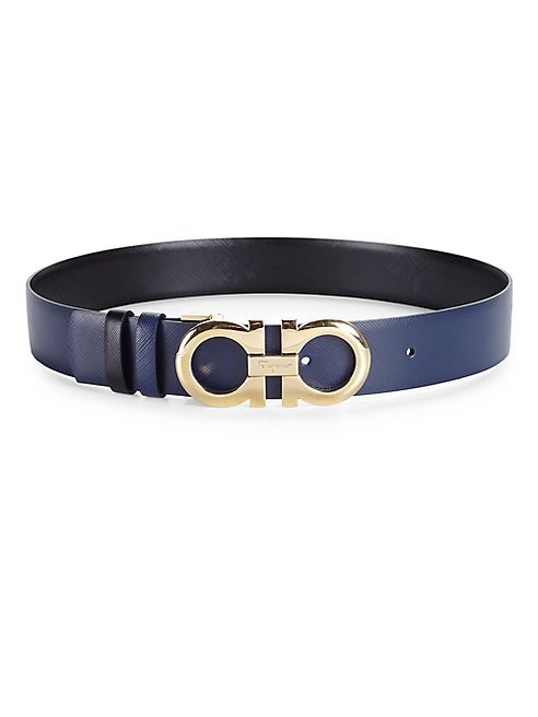 Salvatore Ferragamo - Medium Reversible Saffiano Leather Belt