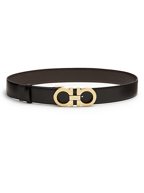 Salvatore Ferragamo - Medium Reversible Saffiano Leather Belt