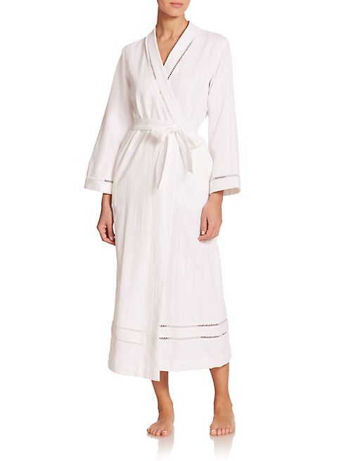 Oscar de la Renta Sleepwear - Luxe Spa Long Cotton Robe