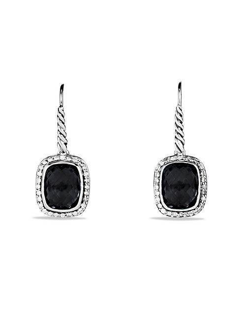 David Yurman - Noblesse Drop Earrings with Black Onyx and Diamonds