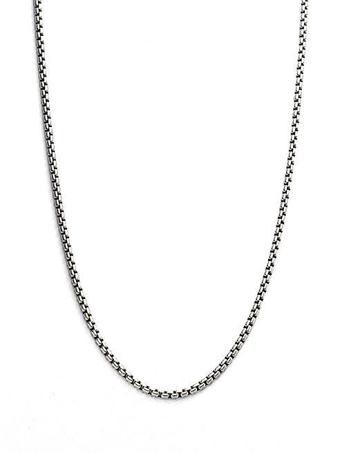 David Yurman - Medium Box Chain with Gold