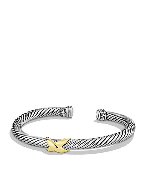 David Yurman - X Bracelet with Gold