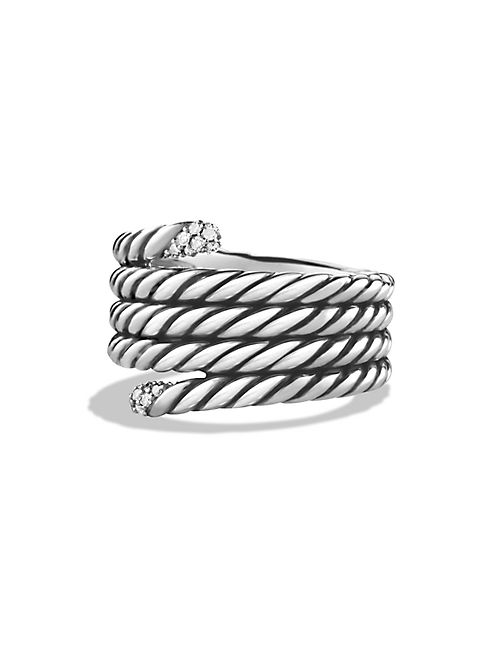 David Yurman - Willow Serpentine Ring with Diamonds