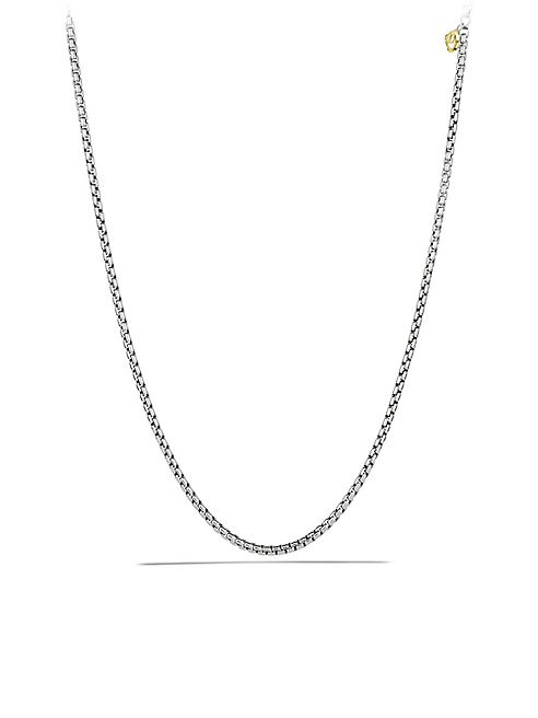 David Yurman - Medium Box Chain with Gold