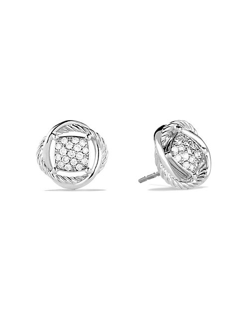 David Yurman - Infinity Earrings with Diamonds