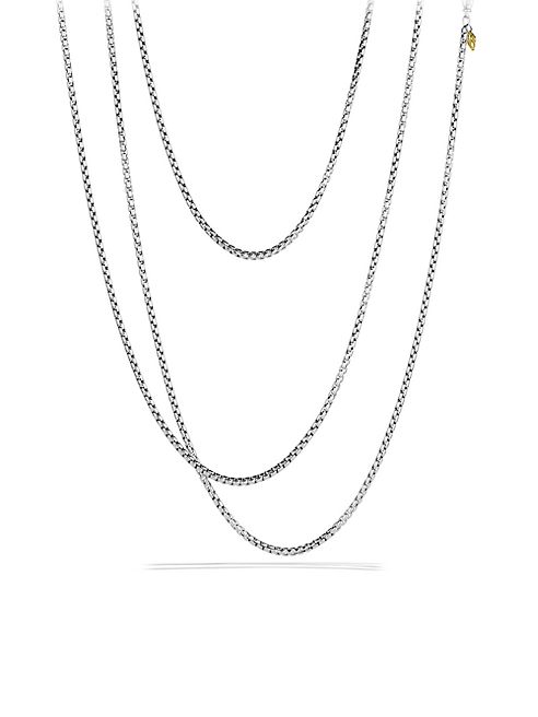 David Yurman - Medium Box Chain Necklace with Gold/72