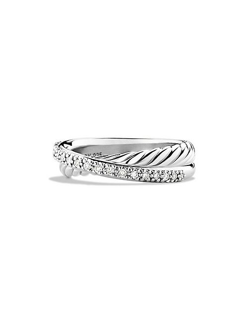 David Yurman - Crossover Ring with Diamonds