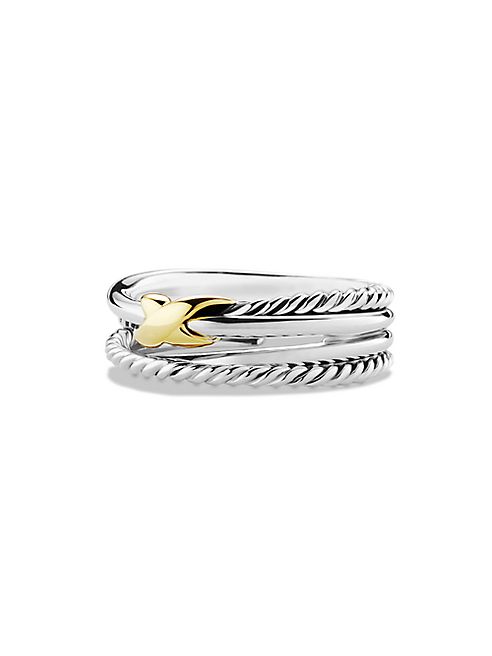 David Yurman - X Crossover Ring with Gold