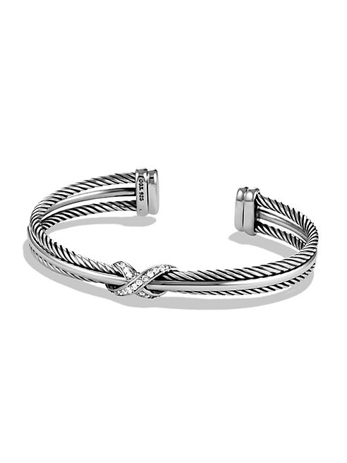 David Yurman - X Crossover Bracelet with Diamonds